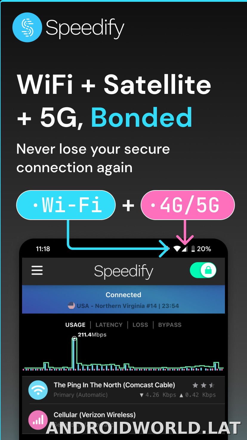 Speedify скриншот 1